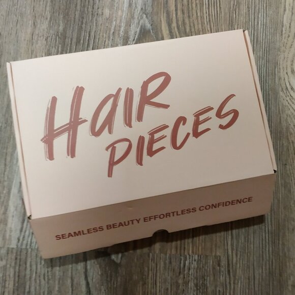 Real Human Hair Topper with Bangs, 10" Cocoa Brown - Picture 5 of 7